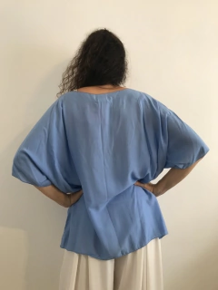 Camiseta Morcego Viscose Azul on internet