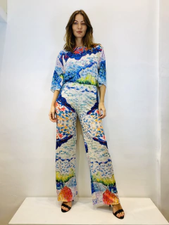 Calça Reta Jersey Mar - buy online