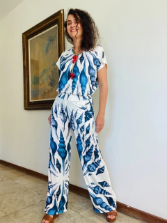 Camiseta Kaftan Jersey Concha Azul on internet