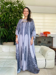 Vestido Maxi Longo Cetim Copacabana - buy online