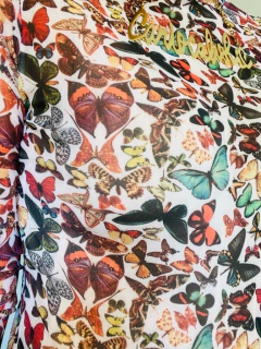 Blusa Pele Tule Borboletas - buy online