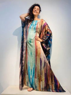 Vestido Maxi Longo Cetim Munch - comprar online