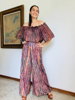 Blusa Cigana Chiffon Paul Klee Vermelho - comprar online