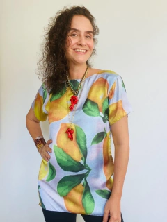 Camiseta Básica Cetim Limão Siciliano on internet