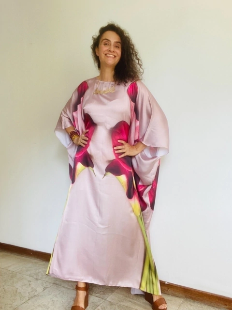 Vestido Maxi Longo Cetim Calla Vermelha