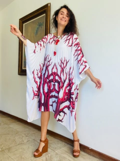 Vestido Plissado Crepe Coral - buy online