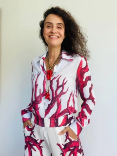 Camisa Social Crepe Coral - buy online