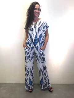 Camiseta Kaftan V Jersey Concha Azul na internet