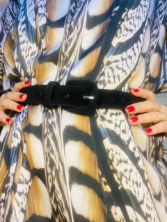 Cinto Forrado Camurça Preto