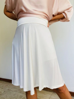 Saia Mini Rodada Jersey Branco - buy online