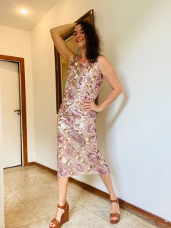 Saia Mini Paetê Rosa on internet