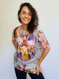 Camiseta Básica Vual de Seda Afresco