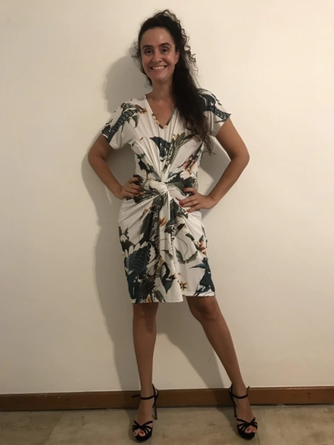 Vestido Torcido Jersey Birds 