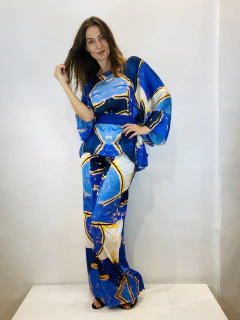 Imagem do Camiseta Maxi Morcego Cetim Blue