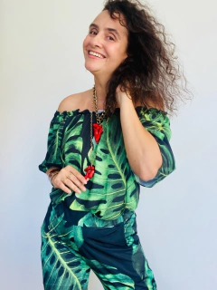 Blusa Cigana Crepe Costela de Adão na internet