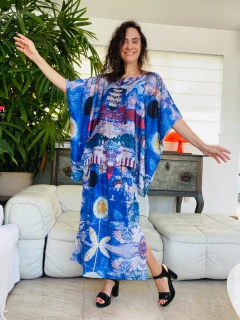 Camiseta Maxi Morcego Paul Klee Azul na internet