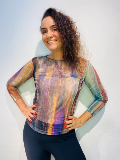 Blusa Pele Tule Munch - comprar online