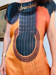 Vestido Kaftan Cetim Violão - online store