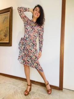 Image of Blusa Pele Tule Borboletas