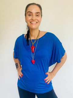 Camiseta Morcego Malha Azul Bic na internet