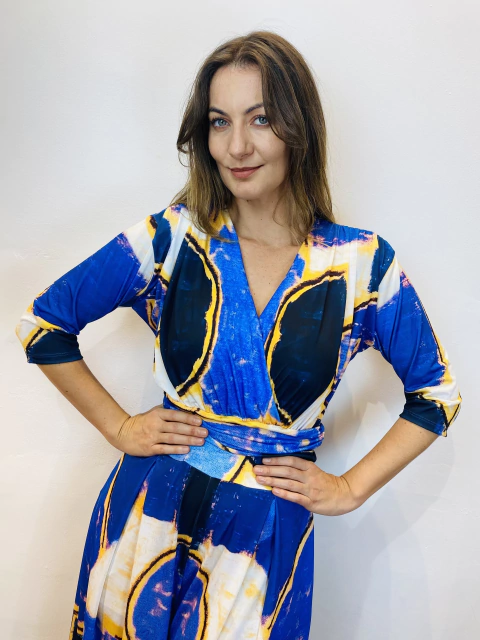 Macacão Sereia Jersey Blue