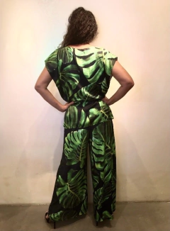 Calça Evasê Jersey Costela de Adão - ALESSA