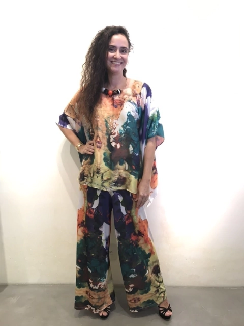 Camiseta Maxi Morcego Cetim Comunhão