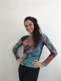 Blusa Pele Tule Moinho Invert