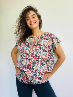 Camiseta Kaftan Cetim Borboleta on internet