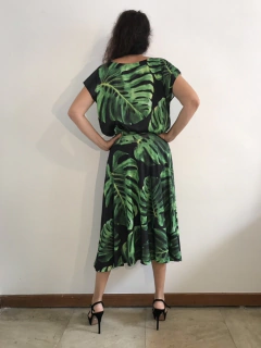 Saia Midi Evasê Jersey Costela de Adão on internet