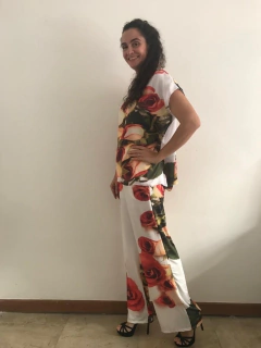 Camiseta Kaftan Cetim Rosa Ocre - online store