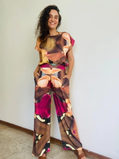 Calça Reta Jersey Orquidea Amarelo - buy online