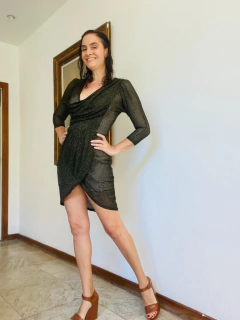 Vestido Sereia Mini Tela Preto