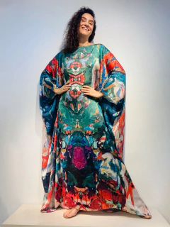 Vestido Maxi Longo Cetim Joan Green