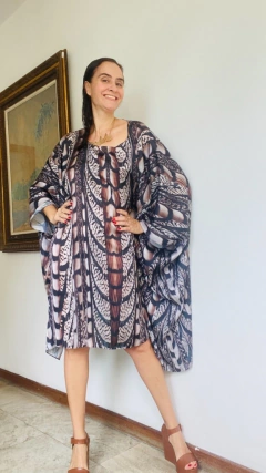 Vestido Maxi Mini Cetim Faisão Corrido - comprar online