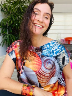 Camiseta Kaftan Seda Concha MIX - ALESSA