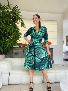 Vestido Sereia Evasê Curto Jersey Costela de Adão - comprar online