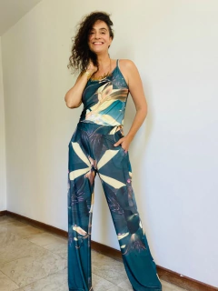 Macacão Alcinha Jersey Lírio Oliva