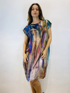 Vestido Kaftan Cetim Munch on internet