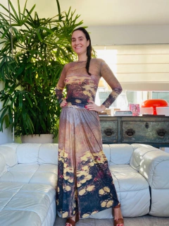 Image of Blusa Pele Tule Monet Amarelo