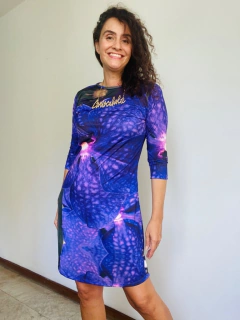 Vestido Tubo 3/4 Jersey Orquídea Roxo - buy online