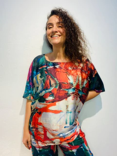 Camiseta Morcego Cetim Joan Green - ALESSA