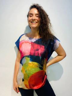 Camiseta Kaftan Cetim Kupkla na internet