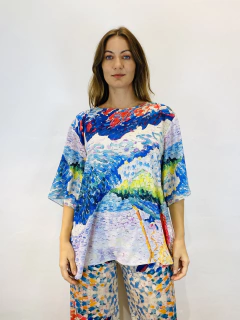 Camiseta Basica Crepe Mar on internet