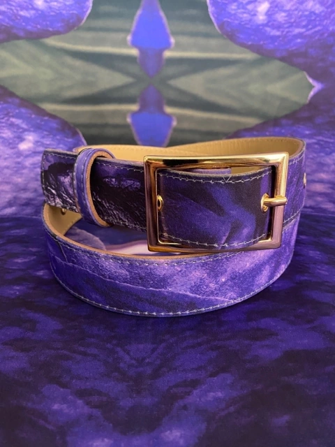 Cinto Forrado Largo Orquidea Roxo