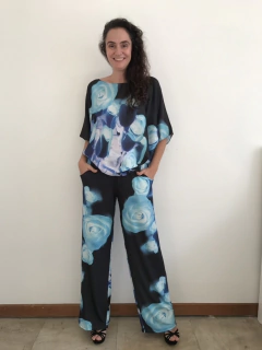 Camiseta Morcego Cetim Rosa Azul - buy online