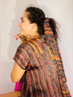 Imagem do Lenço Chiffon 140x100cm Paul Klee Vermelho