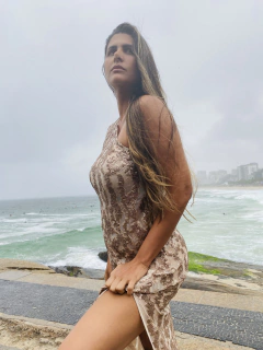 Vestido Regata Ombro Só Longo Dourado Rebordado - buy online