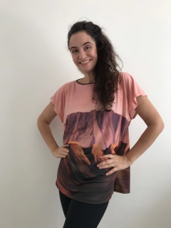 Camiseta Kaftan V Jersey Falésia - ALESSA