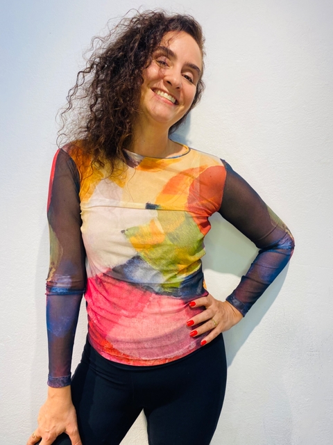 Blusa Pele Tule Kupkla